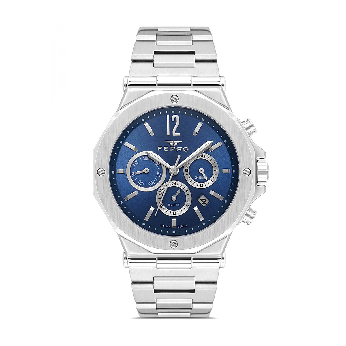 MONTRE FERRO HOMME M.FONCTION ACIER